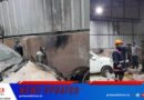 വര്‍ക്‌ഷോപ്പിലെ കാറിന് തീപിടിച്ചു