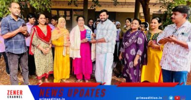 കവിതാരചന മല്‍സരത്തില്‍ കേരള നിയമസഭയുടെ പ്രശസ്ത്രി പത്രം; സുജ ടീച്ചര്‍ക്ക് ബ്ലോക്ക് മെംബര്‍ പി.കെ മുഹമ്മദലിയുടെ സ്നേഹാദരം