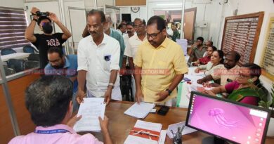 എല്‍ ഡി എഫ് സ്ഥാനാര്‍ത്ഥി കെ. ദാസന്‍ നാമനിര്‍ദ്ദേശ പത്രിക സമര്‍പ്പിച്ചു