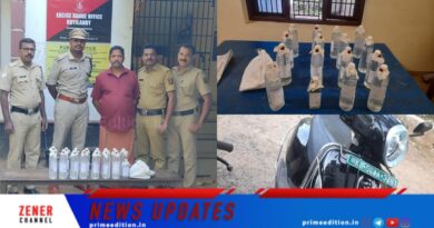 സ്‌കൂട്ടറില്‍ കടത്തുകയായിരുന്ന 15 ലിറ്റര്‍ ചാരായവുമായി ചേലിയ സ്വദേശി എക്‌സൈസ് പിടിയില്‍