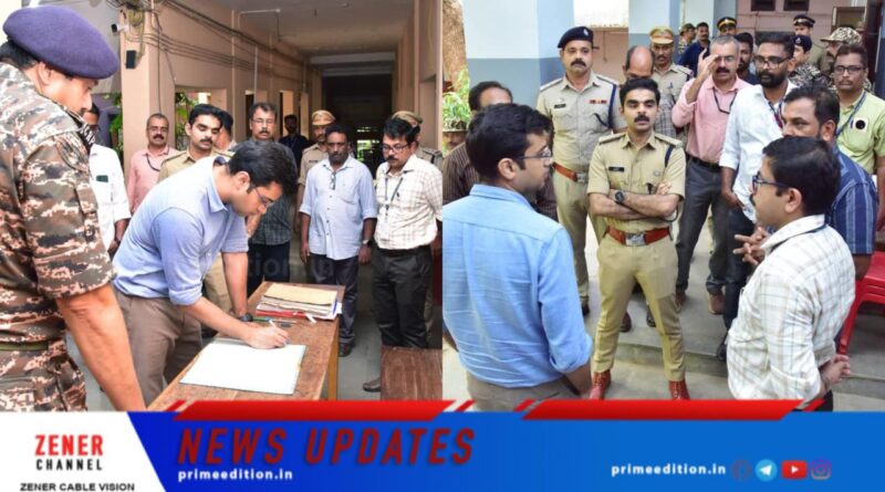 വോട്ടെണ്ണല്‍ കേന്ദ്രം സന്ദര്‍ശിച്ച്  ജില്ലാ കലക്ടര്‍