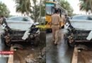 കൊയിലാണ്ടി കന്നൂരില്‍ കാര്‍ മതിലിലും സ്‌കൂട്ടറിലും ഇടിച്ച് അപകടം: നാല് പേര്‍ക്ക് പരിക്ക്