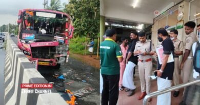 അയനിക്കാട് സ്വകാര്യ ബസുകൾ കൂട്ടിയിടിച്ച് അപകടം; 30 യാത്രക്കാർക്ക് പരിക്ക്