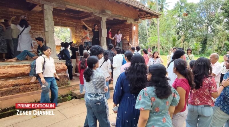ബാംഗ്ലൂര് അലയന്സ് യൂണിവേഴ്സിറ്റി വിദ്യാര്ത്ഥിസംഘം ചരിത്ര പ്രസിദ്ധമായ കല്പത്തൂര് ശ്രീ പരദേവതാ ക്ഷേത്രം സന്ദര്ശിച്ചു; പൈതൃക പഠനത്തിന് സര്ഗാലയയുടെ പിന്തുണ ബാംഗ്ലൂര് അലയന്സ് യൂണിവേഴ്സിറ്റി വിദ്യാര്ത്ഥിസംഘം ചരിത്ര പ്രസിദ്ധമായ കല്പത്തൂര് ശ്രീ പരദേവതാ ക്ഷേത്രം സന്ദര്ശിച്ചു; പൈതൃക പഠനത്തിന് സര്ഗാലയയുടെ പിന്തുണ