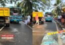 കൊയിലാണ്ടി വെങ്ങളം പാലത്തിന് മുകളില്‍ ടിപ്പര്‍ ലോറിയും സ്വകാര്യ ബസും കൂട്ടിയിടിച്ച് അപകടം; യാത്രക്കാര്‍ക്ക് പരിക്ക്