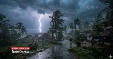 അടുത്ത അഞ്ച് ദിവസം ശക്തമായ കാറ്റിനും ഇടിമിന്നലോടു കൂടിയ മഴയ്ക്കും സാധ്യത